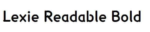 Lexie Readable Bold字体