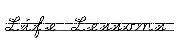 Life Lessons字体