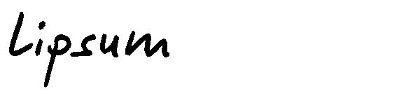Lipsum字体