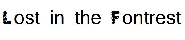 Lost in the Fontrest字体