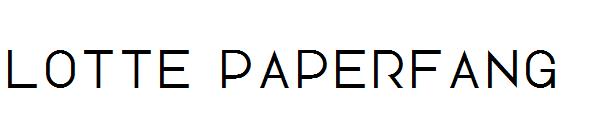 Lotte Paperfang字体