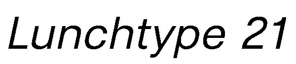 Lunchtype 21字体
