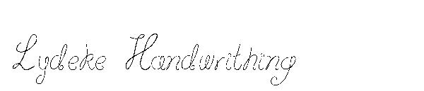 Lydeke Handwrithing字体