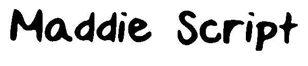 Maddie Script字体