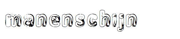 Manenschijn 02字体