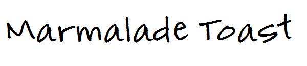 Marmalade Toast字体