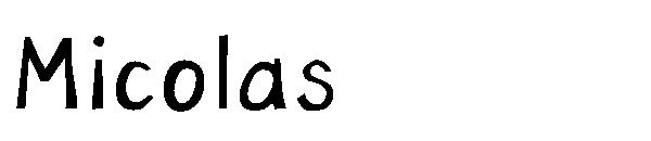 Micolas字体