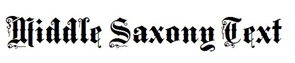 Middle Saxony Text字体