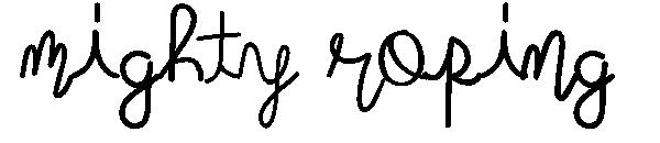 Mighty Roping字体