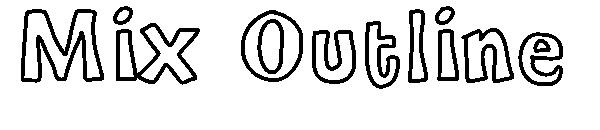 Mix Outline字体