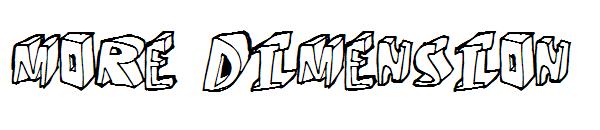 More Dimension字体