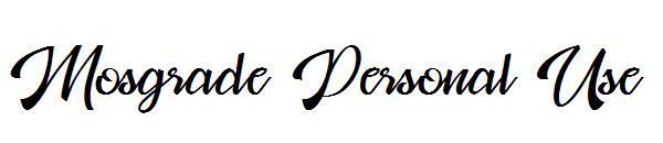 Mosgrade Personal Use字体