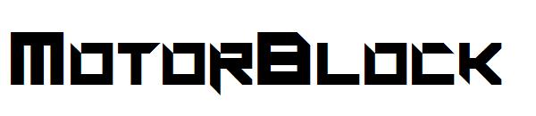 MotorBlock字体