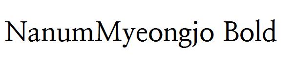 NanumMyeongjo Bold字体