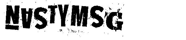 Nasty MSG字体