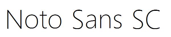 Noto Sans SC字体