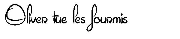 Oliver tue les fourmis字体