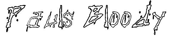 Pauls Bloody字体