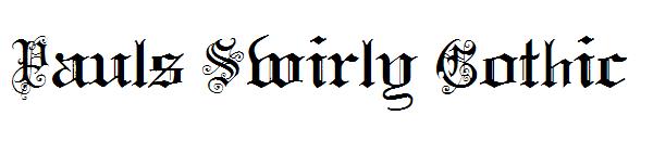 Pauls Swirly Gothic字体