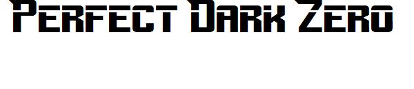 Perfect Dark Zero字体
