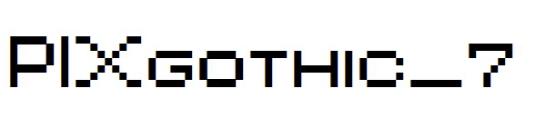 PIXgothic_7字体