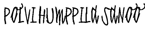 Polvi Humppila Sanoo字体