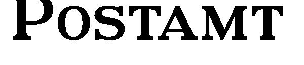 Postamt字体