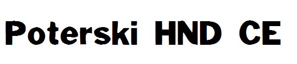 Poterski HND CE字体