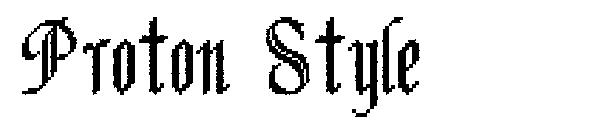 Proton Style字体
