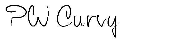 PW Curvy字体