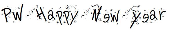 PW Happy New Year字体