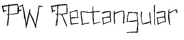 PW Rectangular字体
