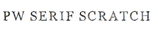 PW Serif Scratch字体
