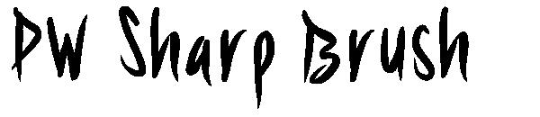 PW Sharp Brush字体