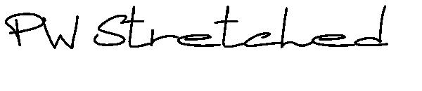 PW Stretched字体