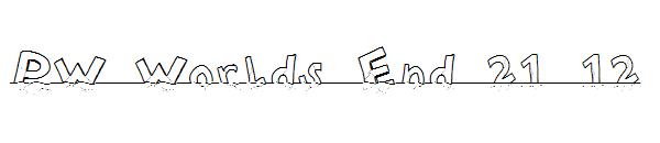 PW Worlds End 21 12字体
