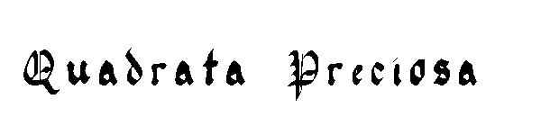 Quadrata Preciosa字体