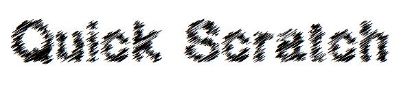Quick Scratch字体