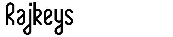 Rajkeys字体