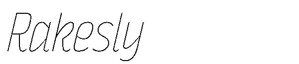 Rakesly字体