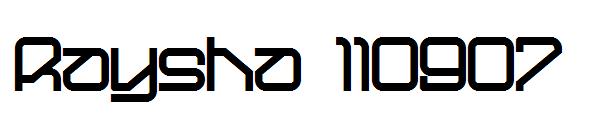 Raysha 110907字体