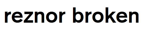 Reznor Broken字体