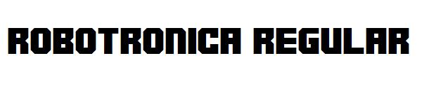 Robotronica Regular字体