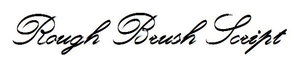 Rough Brush Script字体