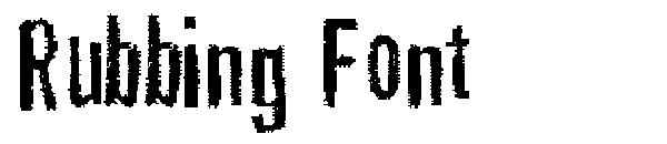 Rubbing Font字体
