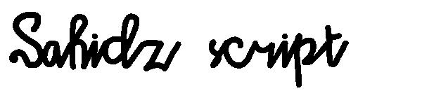 Sahidz script字体