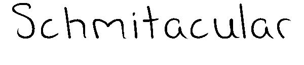 Schmitacular字体