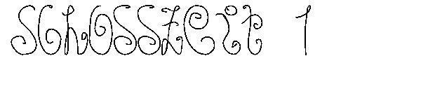 Schosszeit 1字体