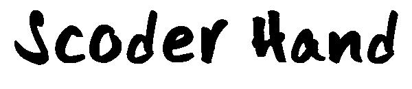 Scoder Hand字体
