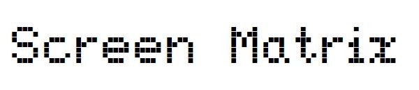 Screen Matrix字体